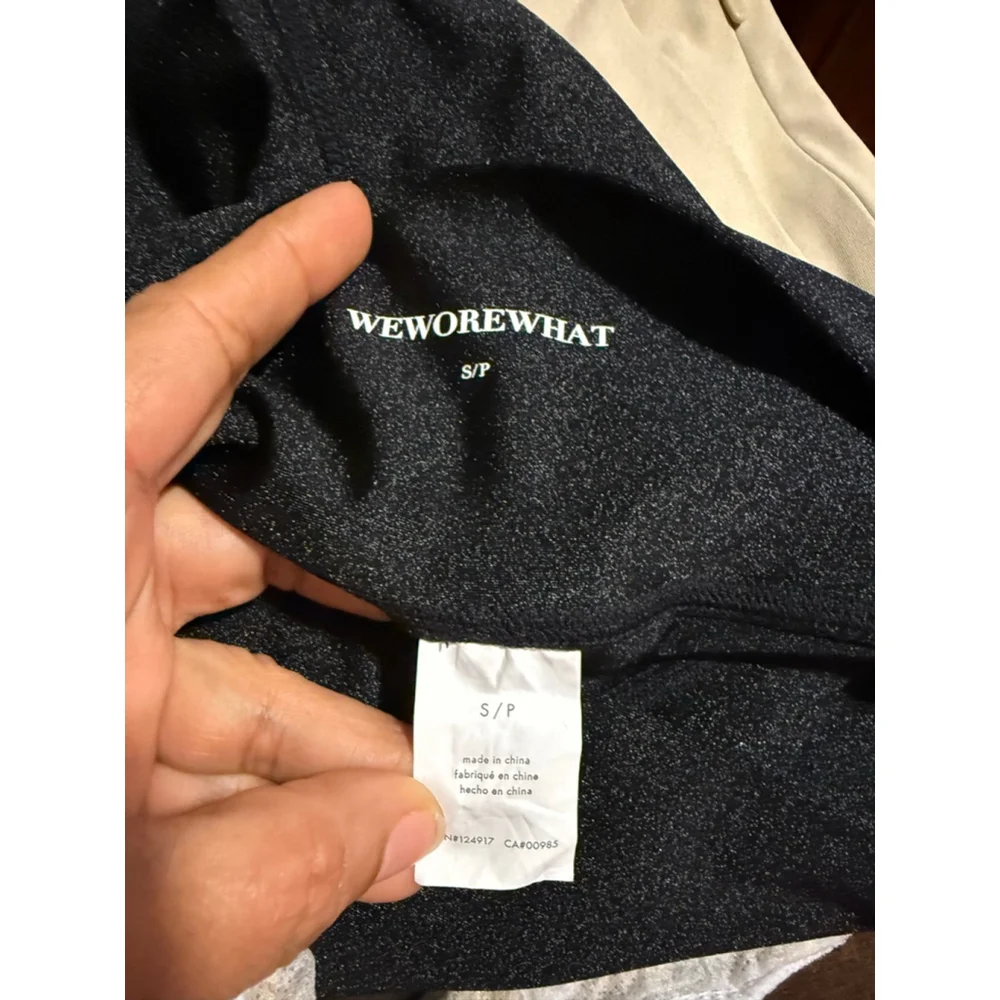 Women's WEWOREWHAT Black Chain Bike Shorts S